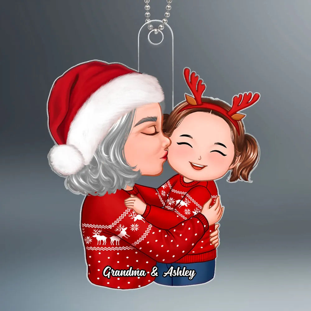 Grandma & Granddaughter Acrylic Ornament Gift for Christmas
