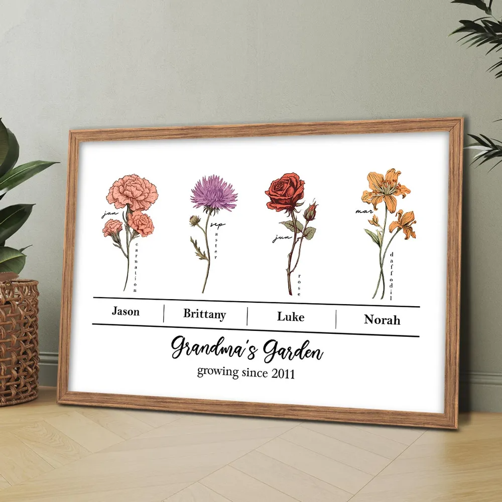 A Bond That Can't Be Broken, Custom Family Poster, Perfect Gift for Moms, Grandmothers, and Families