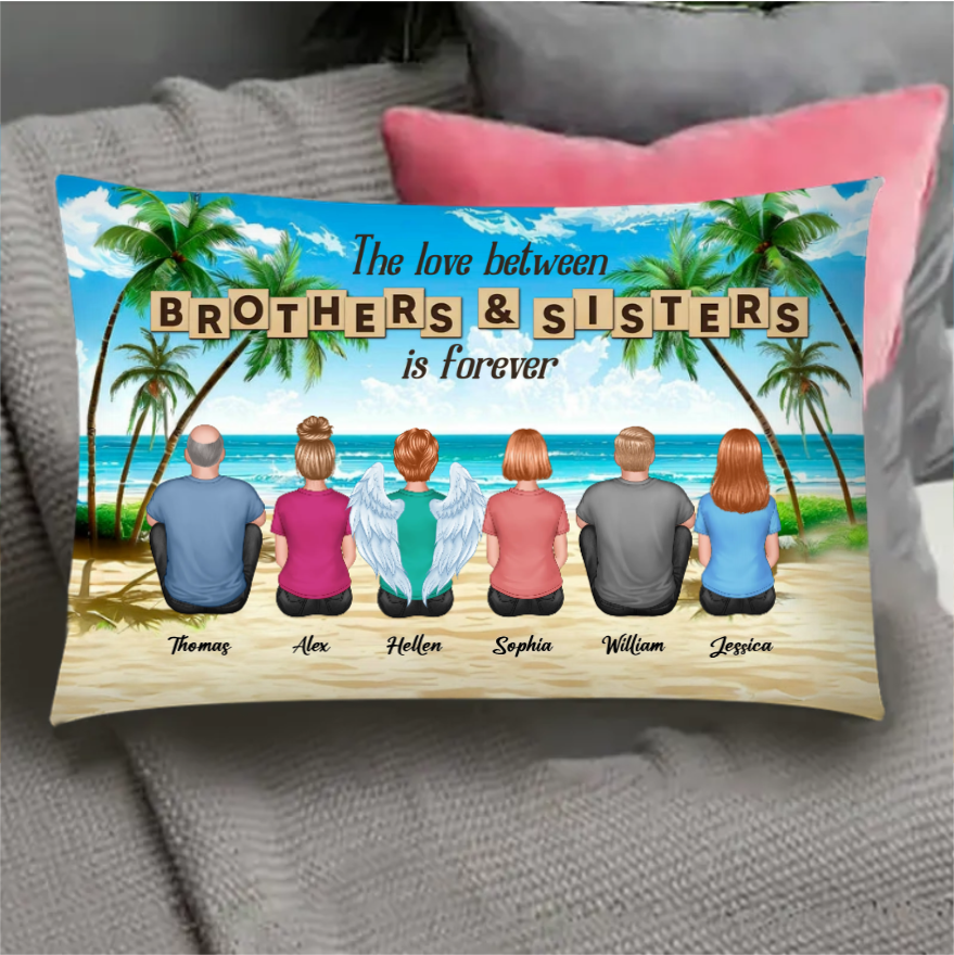 Personalized Brothers & Sisters Forever Poster or Canvas, Keychain, Plaque, Car Hanger,- Perfect Gift for Siblings, Memorial Keepsake