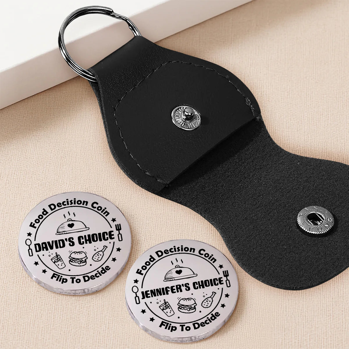 Pocket Hug Flip To Decide Food Coin A Personalized Keepsake For Date Nights A Fun Unique Gift For Him Or Her