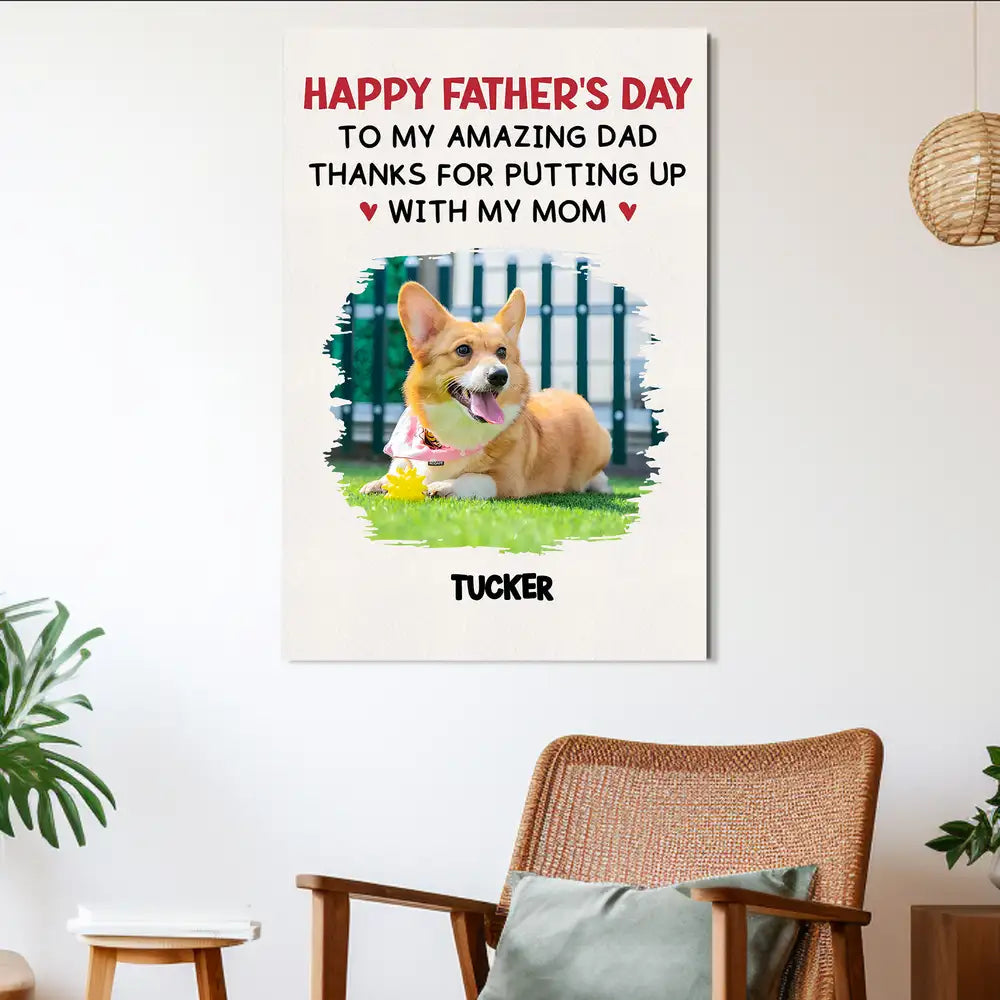 Custom Dog Dad Whiskey Glass – Personalized Father's Day Gift
