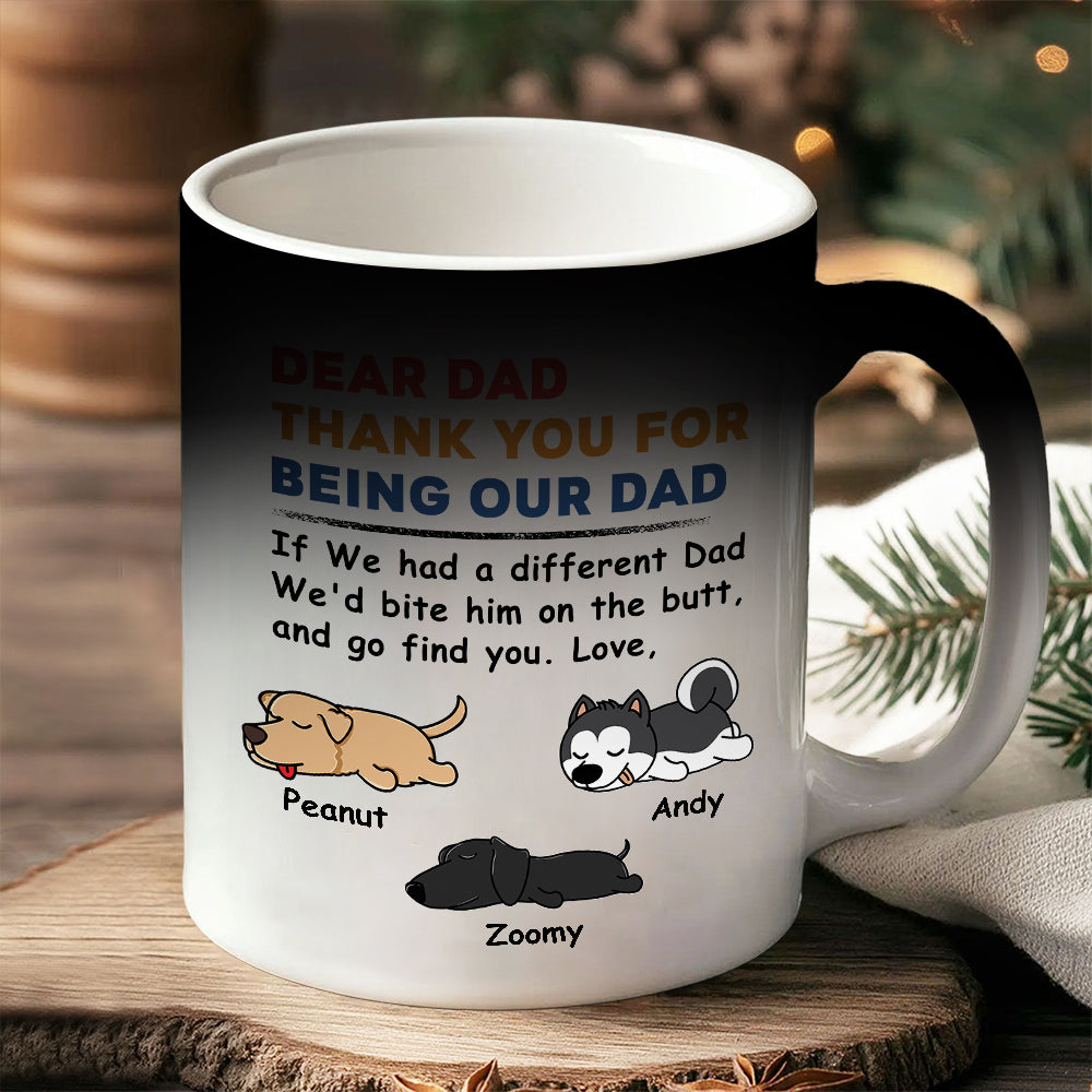 Creative Pet-Themed Color Changing Mug – Personalized  Design, Special Gift for Father, Mother and Family