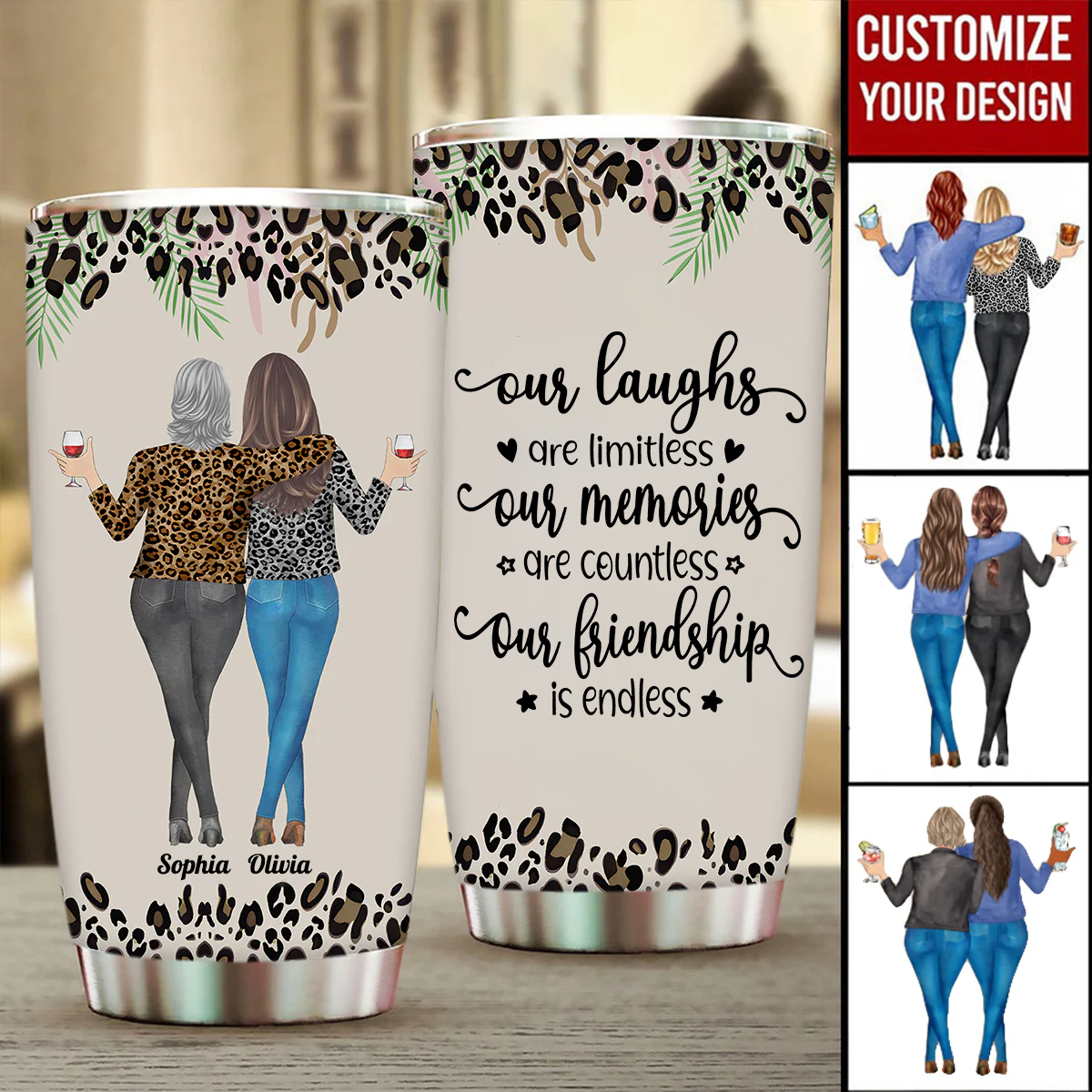 Personalized Sister & Brother Plaque or Cup or Keychain or Ornament, Endless Friendship, Priceless Memories,Custom Gift for Birthday, Christmas, Thanksgiving