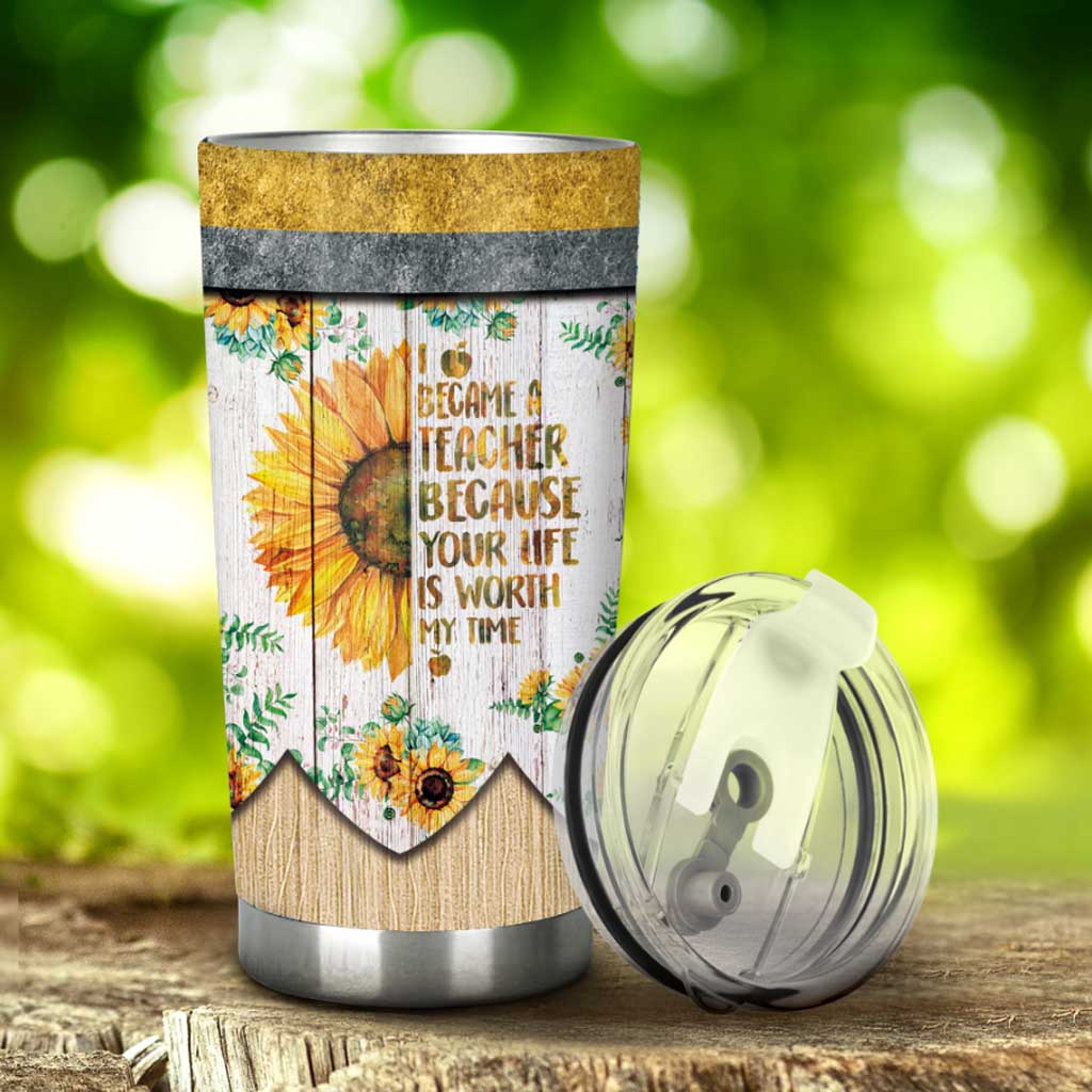 Became A Teacher Personalized Tumbler