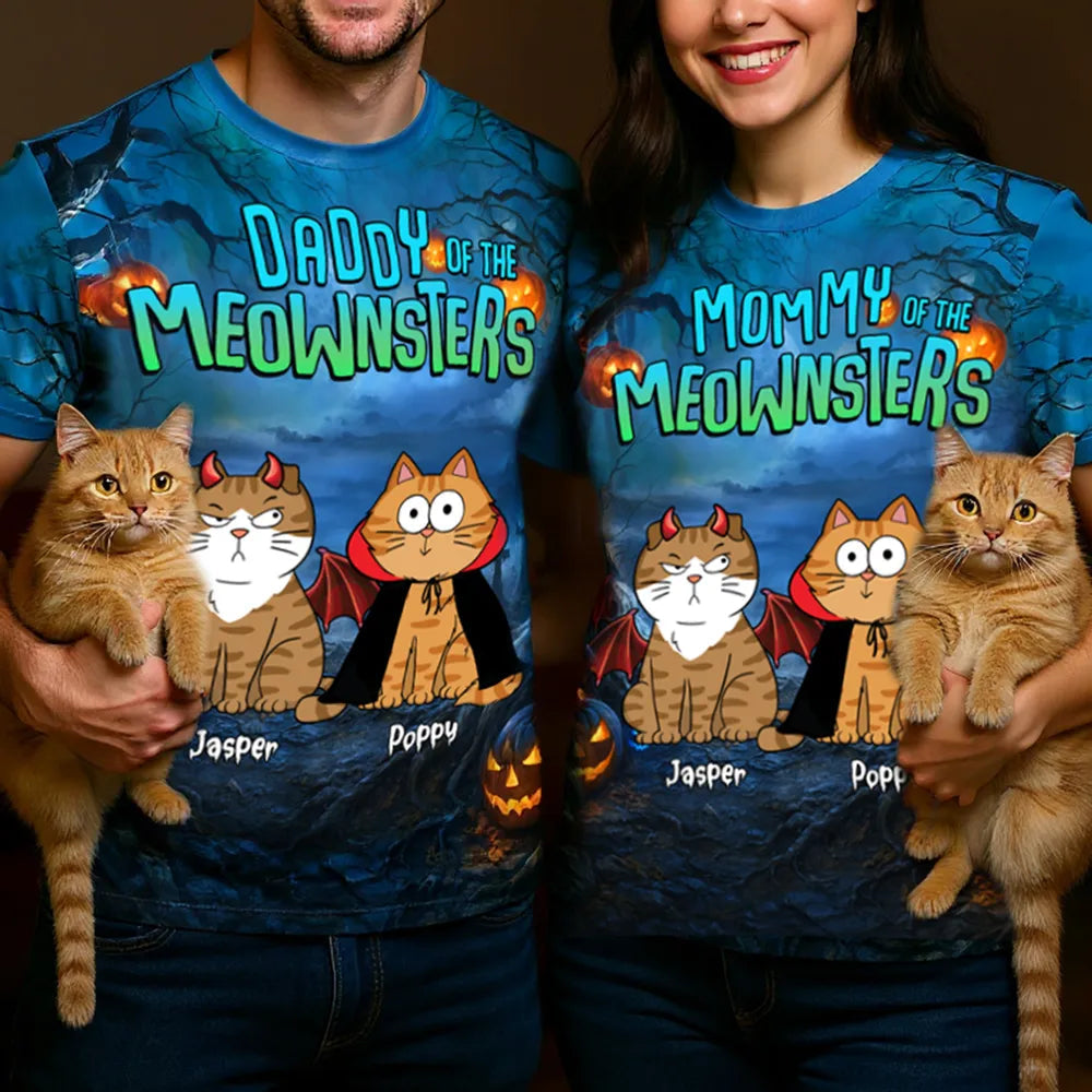 Classic Cat Halloween Tee - Cute, Whimsical, Festive Gift