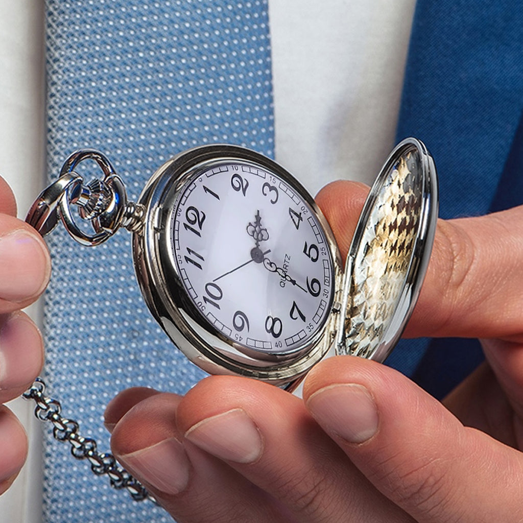 Dad, You Will Always Be My Hero - Personalized Father Pocket Watch