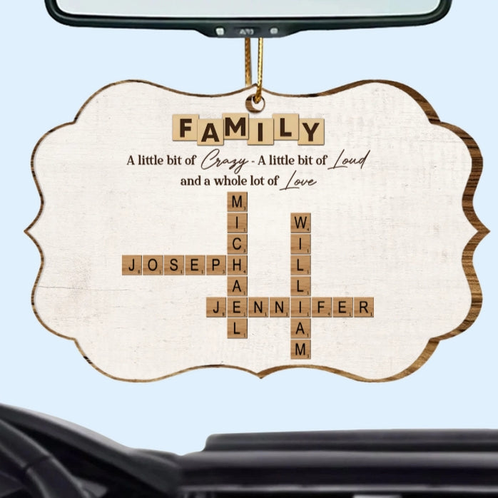 Personalized Family Name Crossword Poster - A Heartfelt Gift for Any Occasion