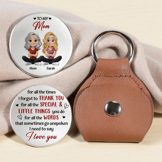 Personalized Pocket Hug for Mom Custom Keepsake Token Thank You Message Unique Gift for Mother's Day and Birthday