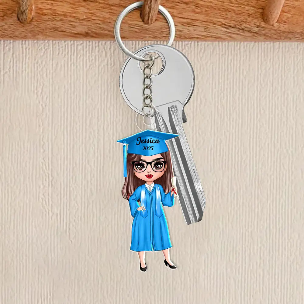 Personalized Graduation Acrylic Keychain, Creative Gift for Classmates, Heartwarming Graduation Gift from Parents