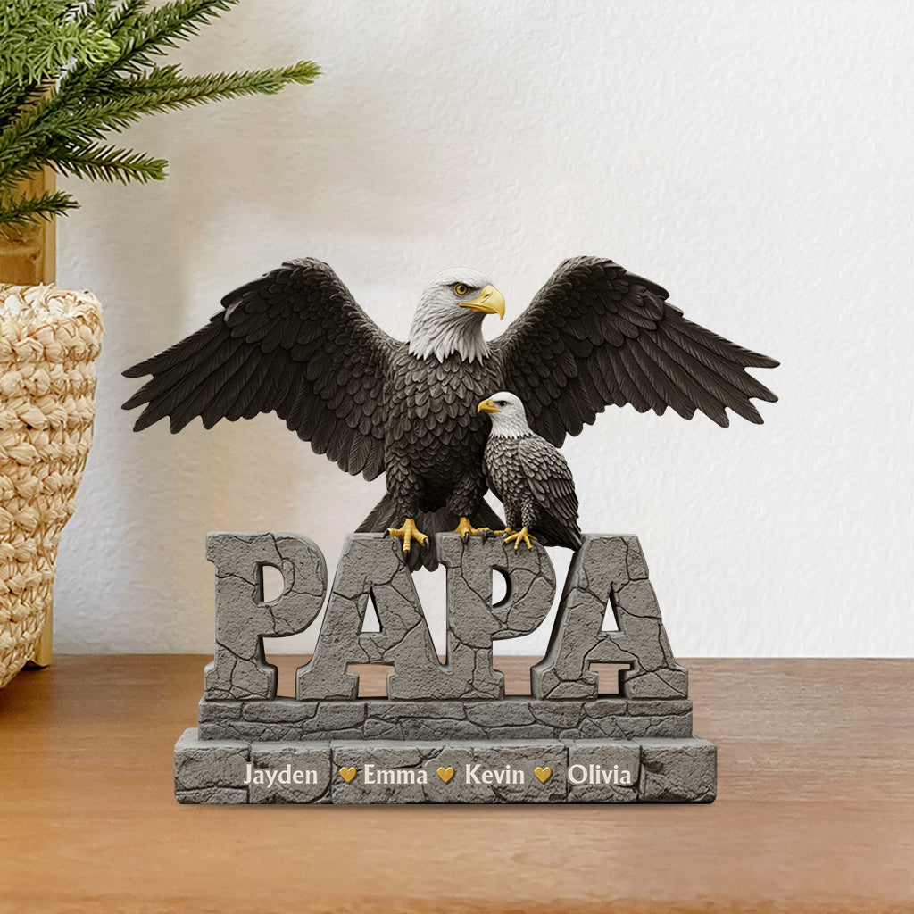 Best Dad Ever - Personalized Father Custom Shaped Acrylic Plaque