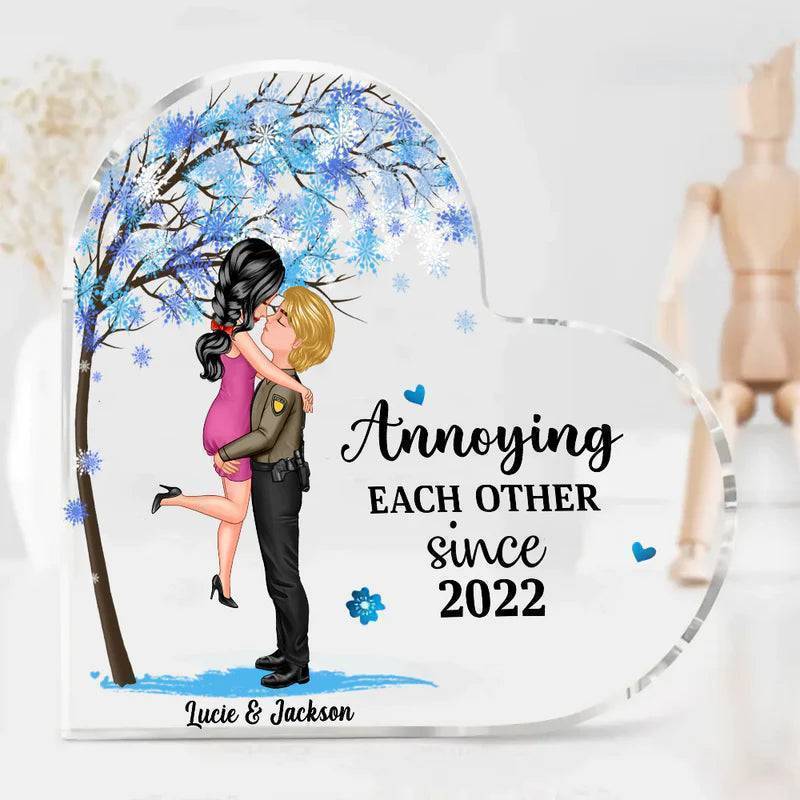 Personalized Acrylic Plaque For Couples - Gifts by Occupation - Casual/Work Uniform/Christmas/Wedding Styles