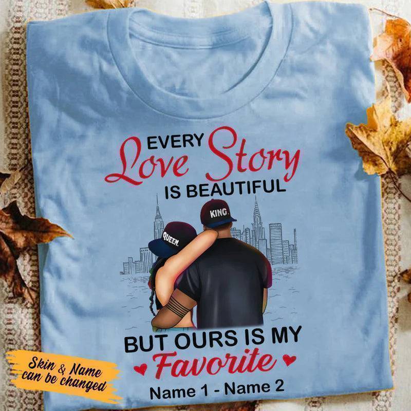 ‘Our Love Tale’ Custom Apparel - Choose T-Shirt, Sweatshirt, or Hoodie - Personalized with Your Unique Story