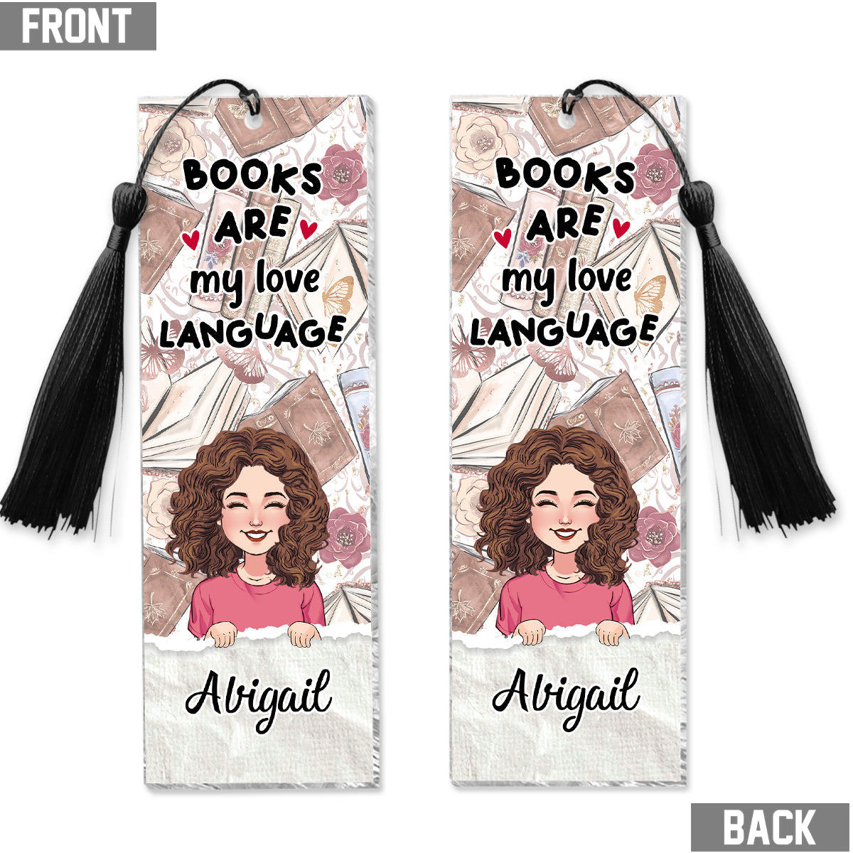 Booktrover - Personalized Book Bookmark (Printed On Both Sides)