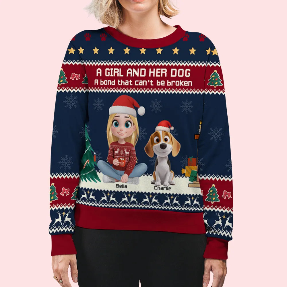 Custom Christmas Sweatshirt for Dog Lovers