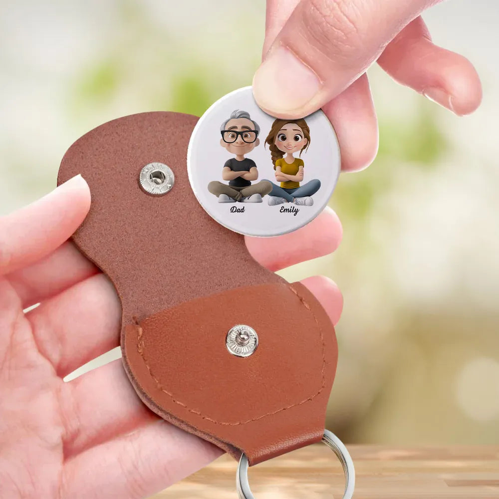 Father-to-Daughter Keychain with Sentimental Quote 'To Be My Daughter'