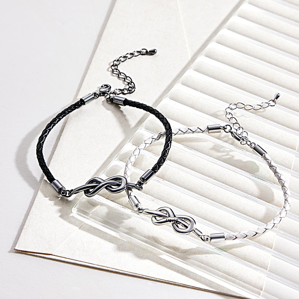 Any Names - Personalized Roped Couple Bracelet