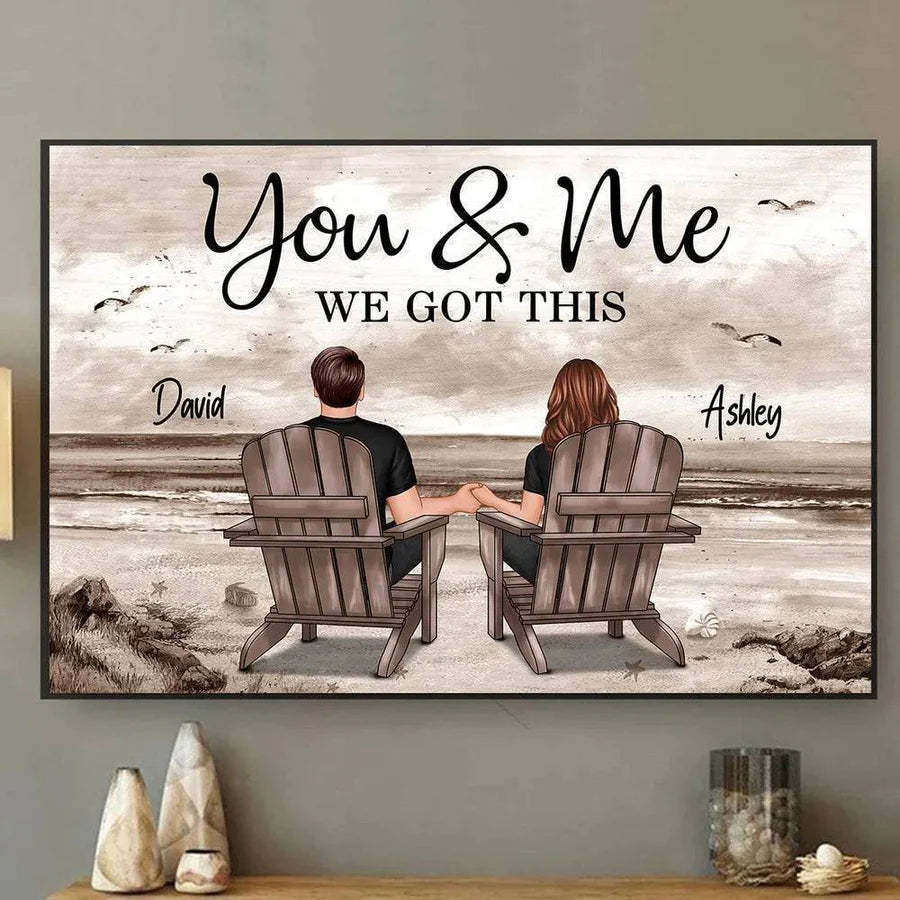 Personalized Seaside Memories Gift - Mug, Canvas, Pillow, Wallet Card for Him & Her