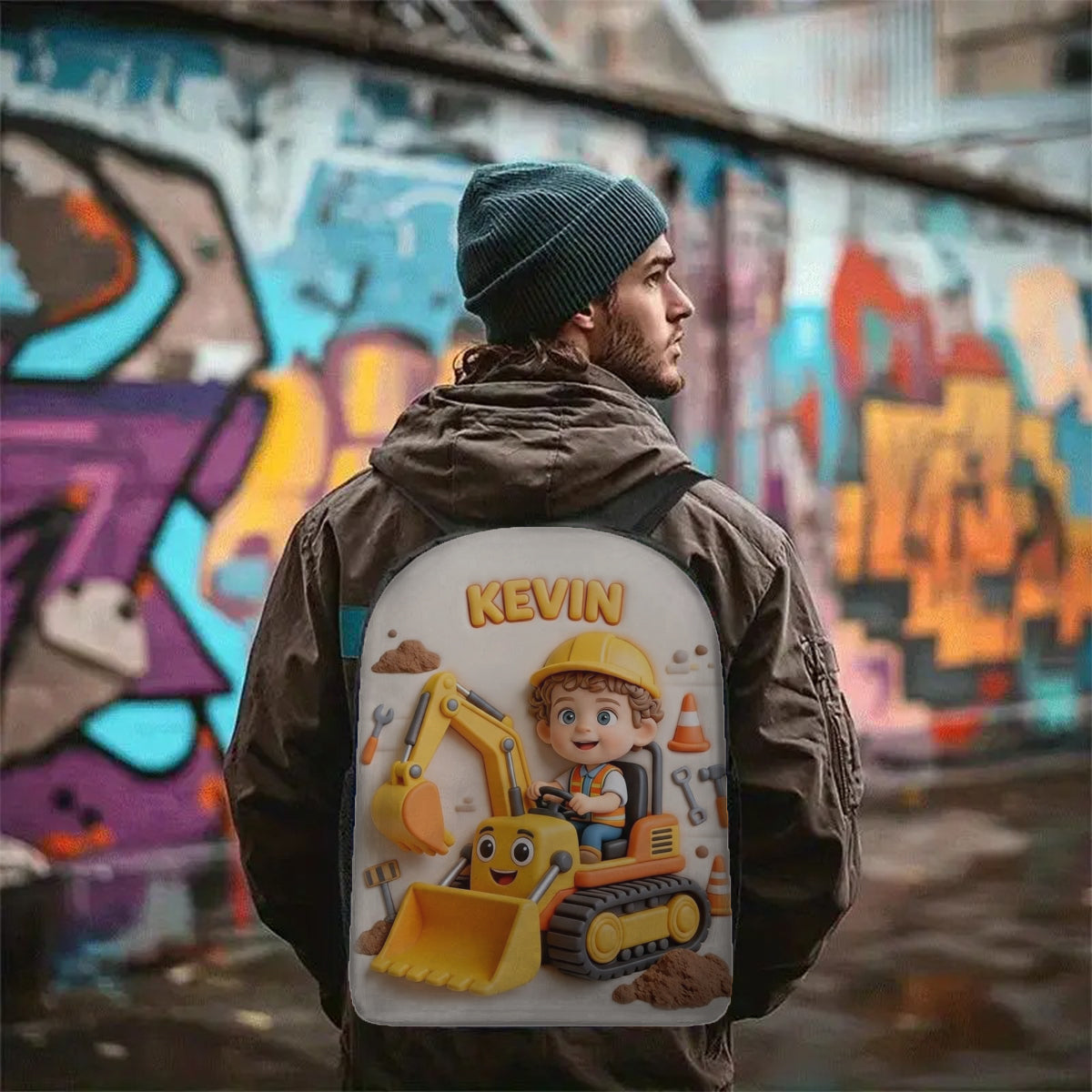Custom Any Photo Perfect Gift For Kids - Personalized Kid Multifunctional Backpack