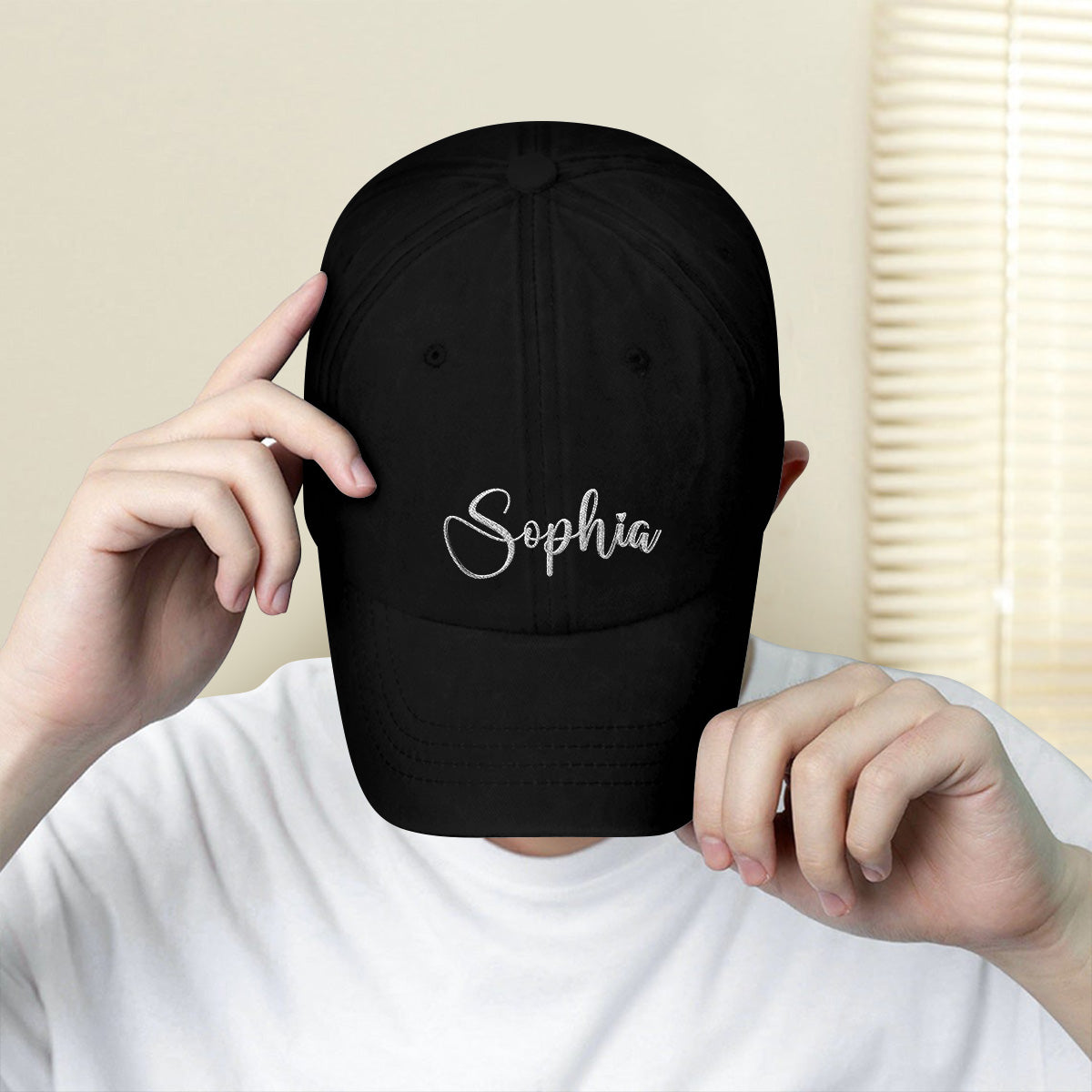 Custom Name - Personalized Sibling Embroidered Classic Cap