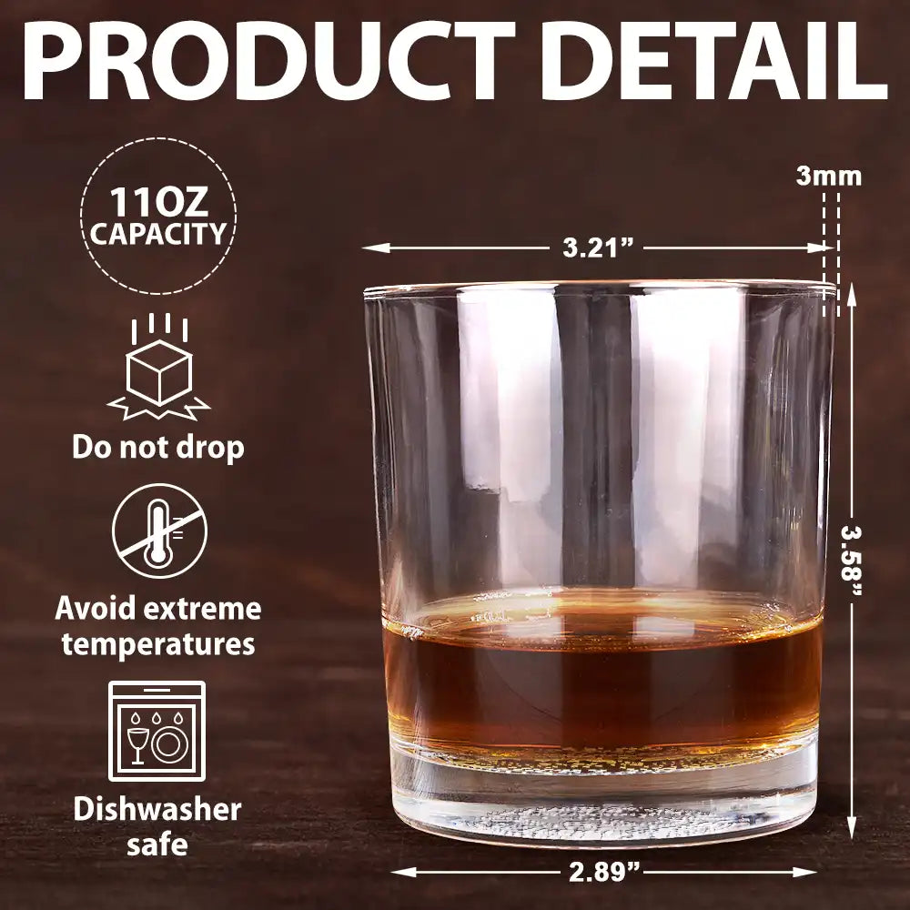 Your Own Whiskey Glass - Personalized "Congrats on Being My Husband" Whiskey Glass, Perfect Gift for Your Loved One