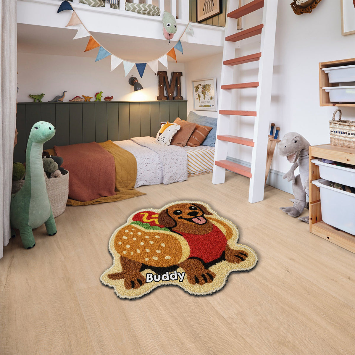 Any Photo Into Rug - Personalized Dachshund Dog Non-Slip Tufted Rug