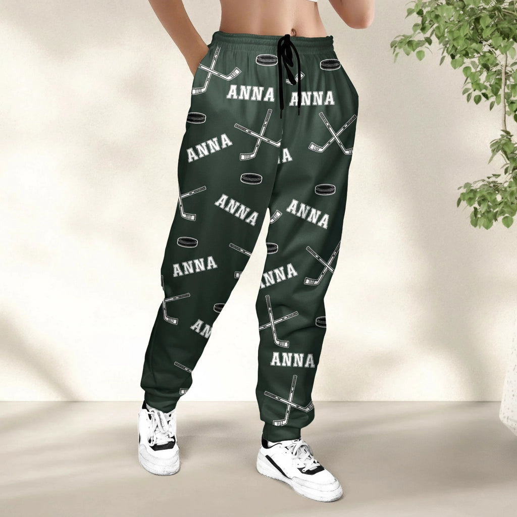 Ice Hockey Sweatpants – Comfortable Casual Wear, Perfect Gift for Sports Fans