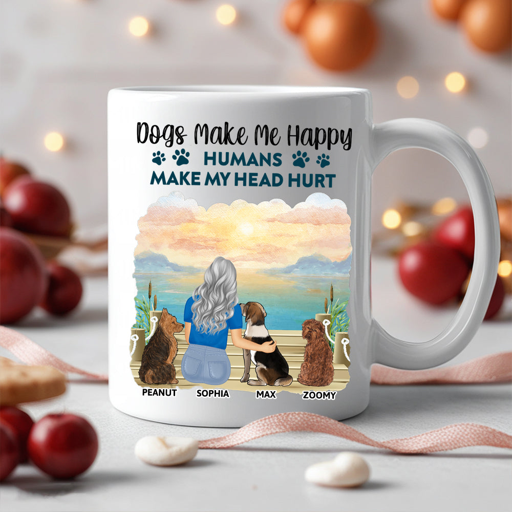 A Girl & Her Dog - A Bond That Can't Be Broken, Custom Ceramic Mug, Perfect Gift for Dog Lovers - Personalized Mug – Ideal Gift Choice!