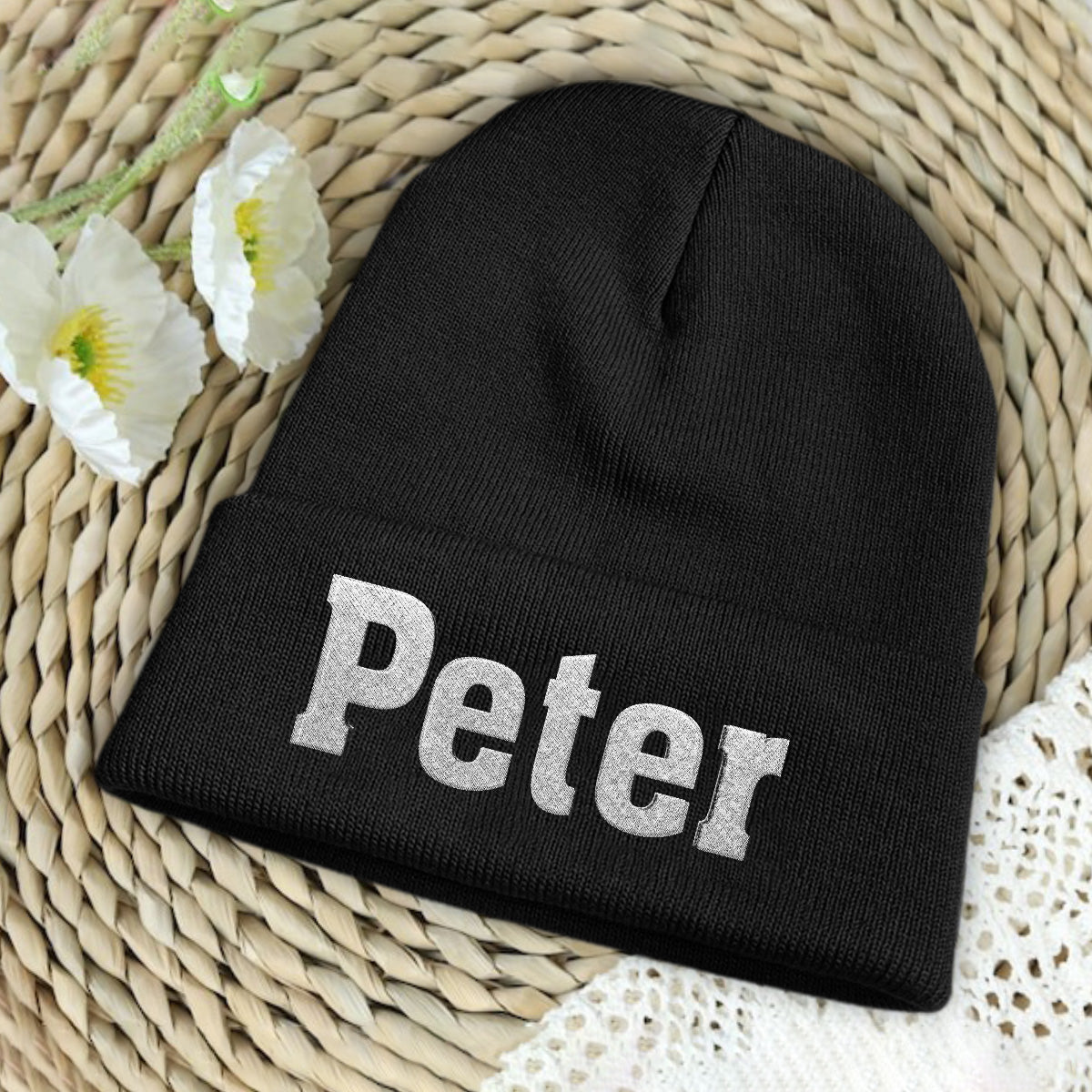 Custom Name - Personalized Kid Embroidered Beanie