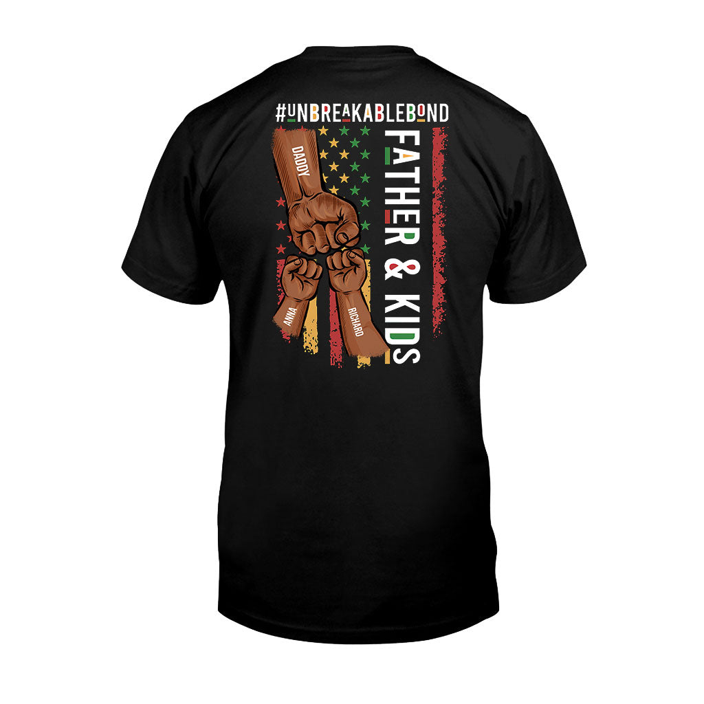 Father & Son Unbreakablebond - Personalized African American T-shirt and Hoodie