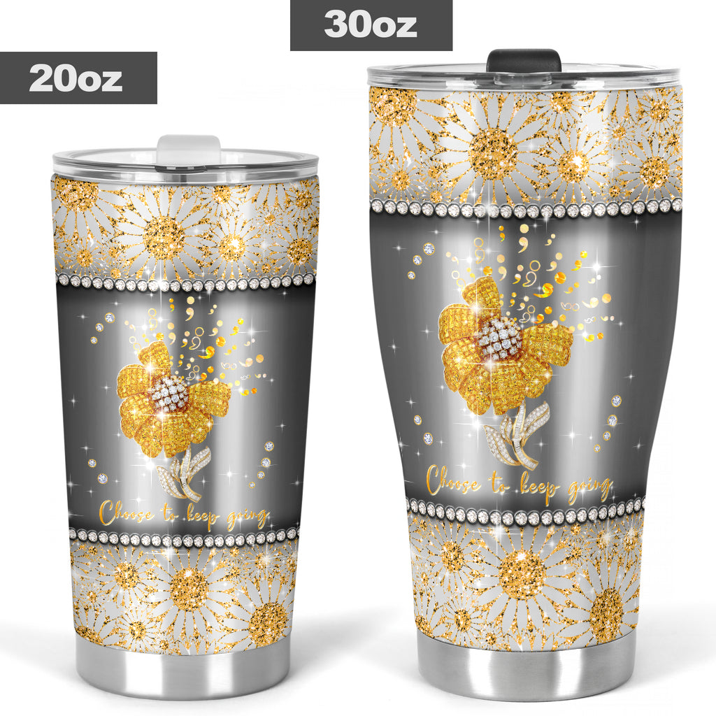 Choose To Keep Going Autism Awareness Tumbler 0622