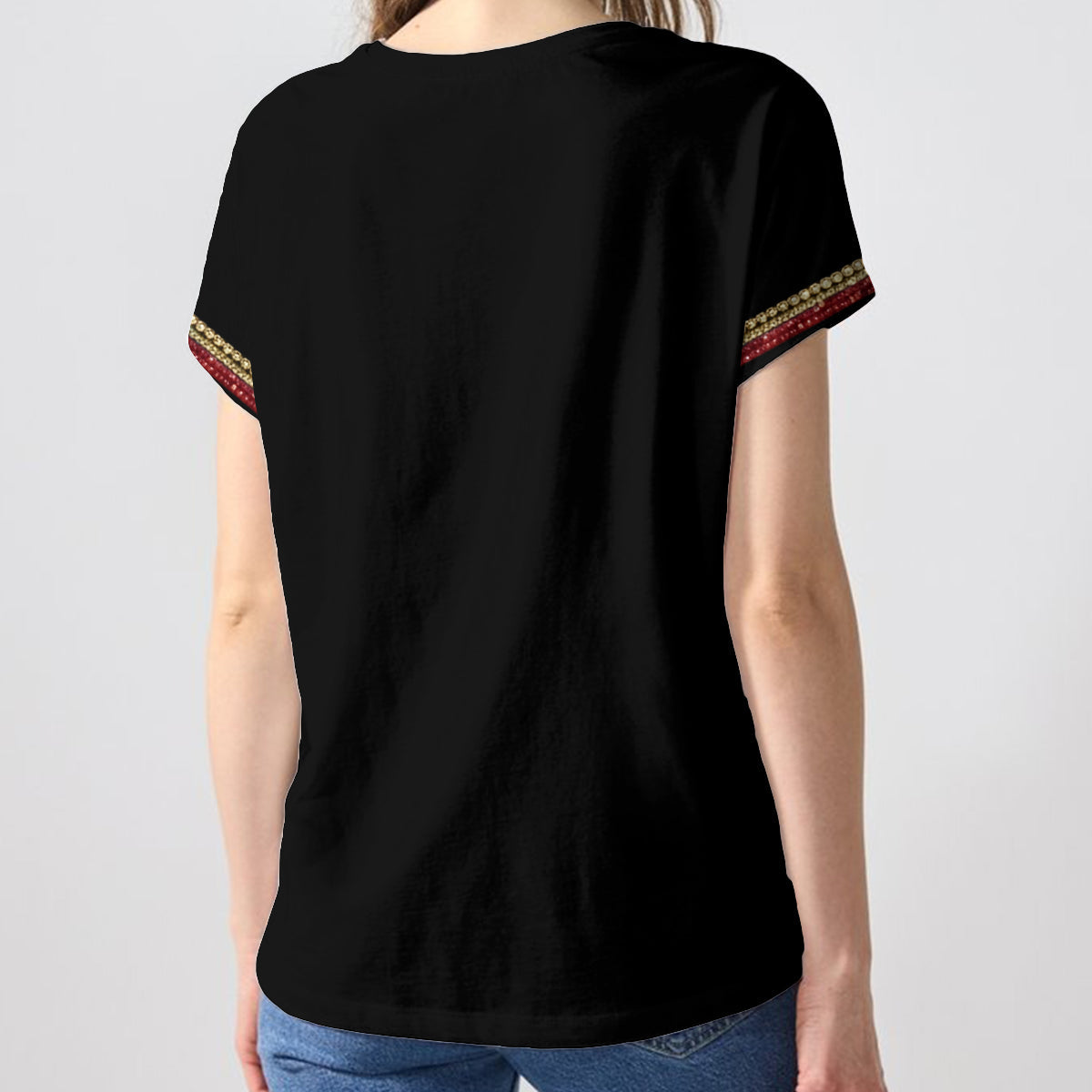 Custom Any Photo Love My Job - Personalized Teacher Fully Printed V-Neck T-Shirt