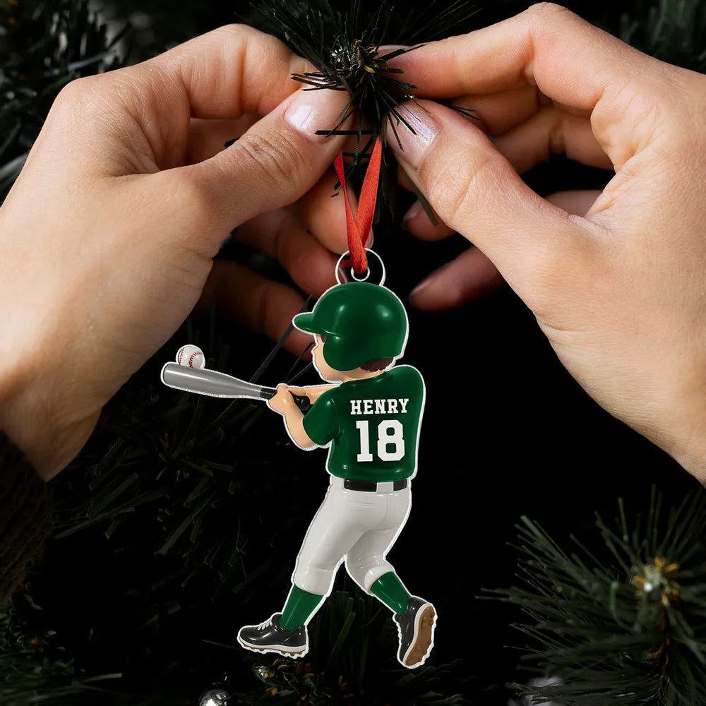Baseball Acrylic Ornament Sports Design High Clarity Beautiful and Textured Gift