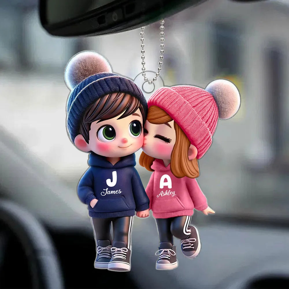 Personalized Acrylic Fridge Magnet for Couples – Custom Couple’s Design, Perfect Gift for Love