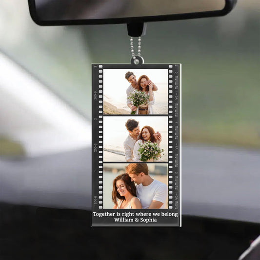 Forever Love Car Hanger - Capture Moments of Love, Perfect Gift for Couples