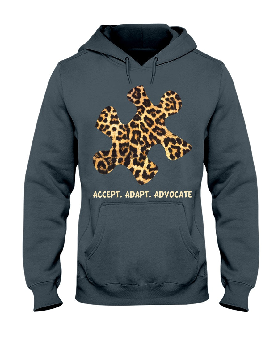 Accept Adapt Advocate - Autism Awareness T-shirt and Hoodie 0520