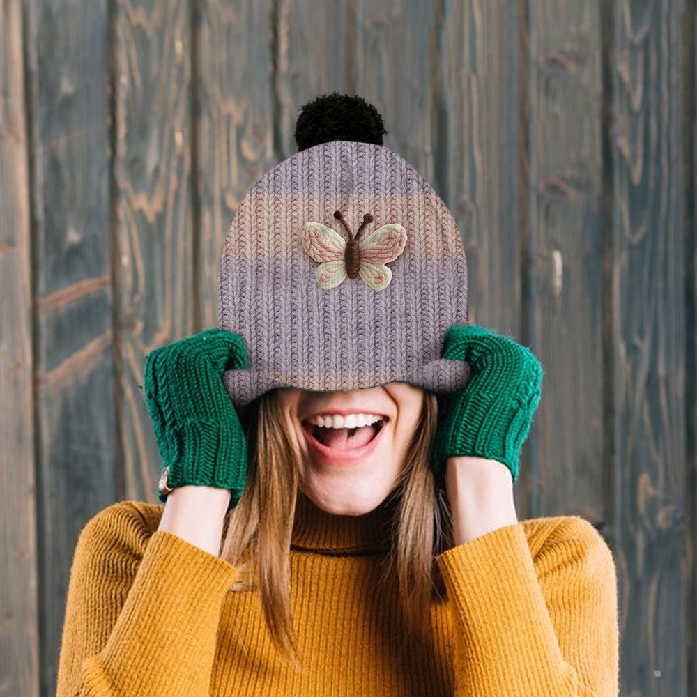 Beautiful Butterfly - Personalized Butterfly Beanie Hat