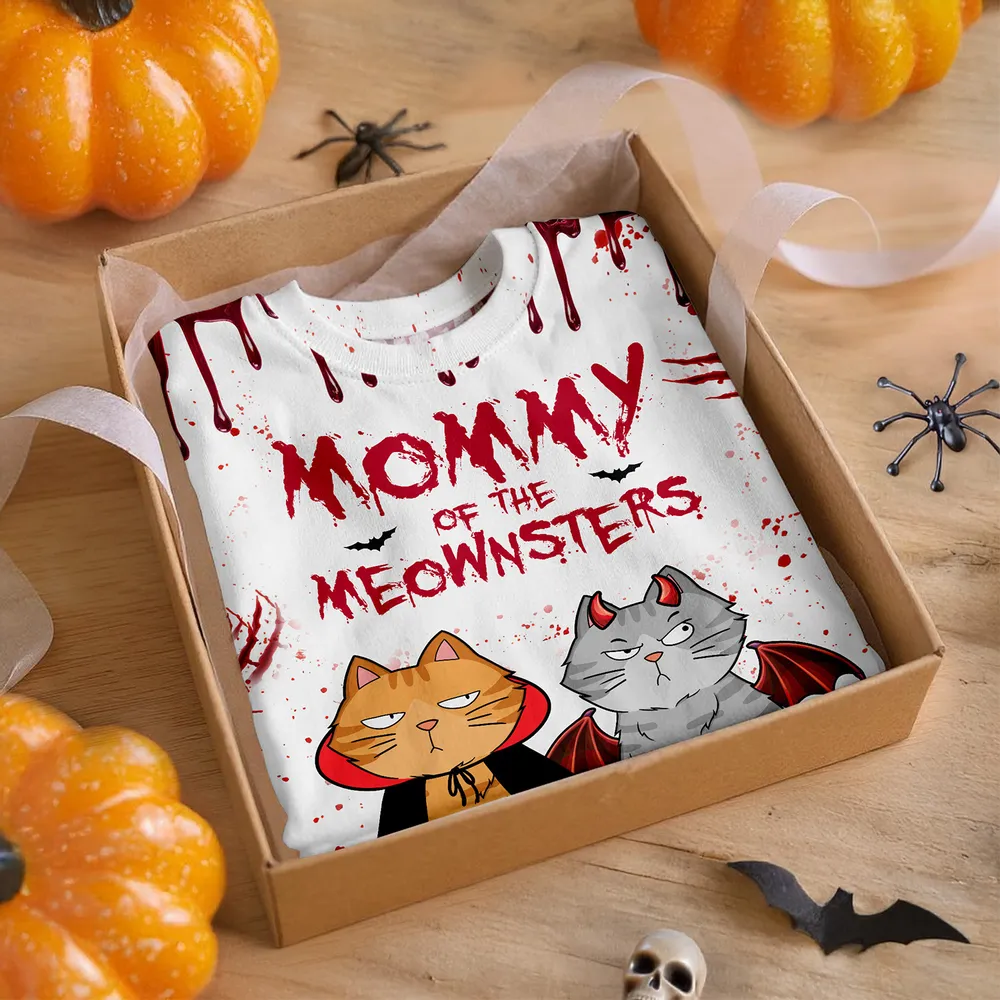 Halloween Cat Classic Tee with Playful Print, Casual Wear, Perfect Gift for Cat Lovers