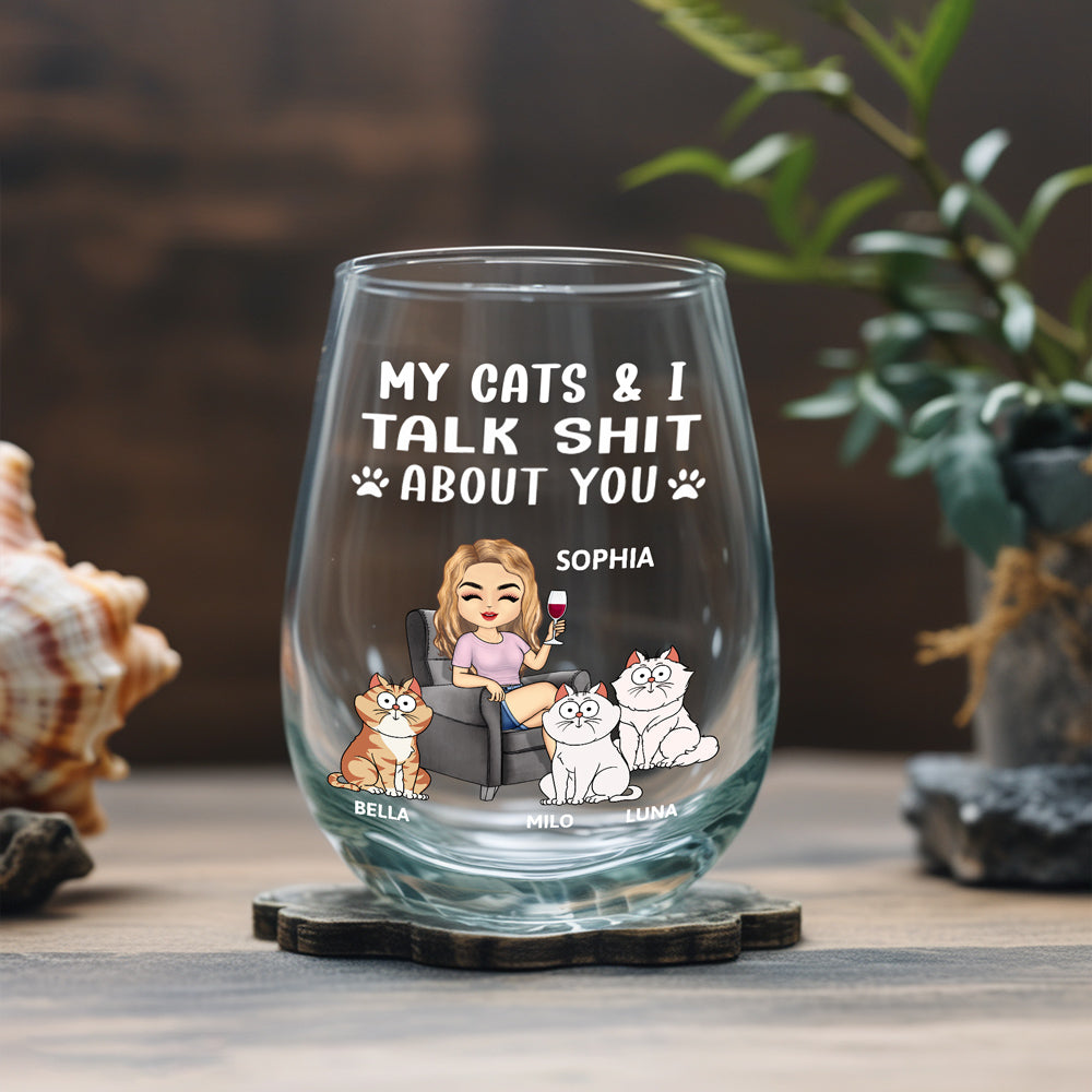 Personalized Wine Glass for Dog Lovers – Fun Gift for Her and Her Dog with Custom Design