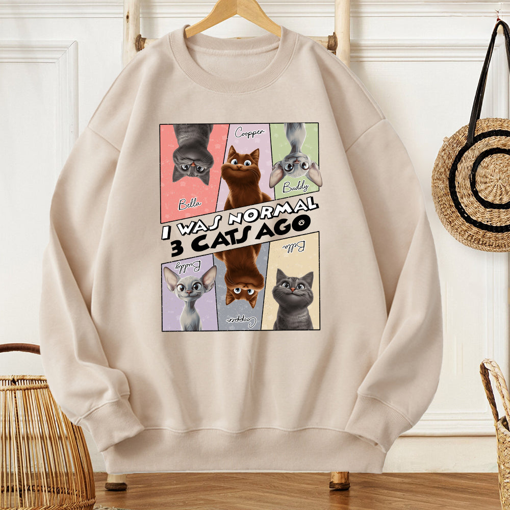 I Was Normal – Fun Classic Tee for Cat Lovers with Personalized Cat Designs, Perfect Gift for Pet Enthusiasts