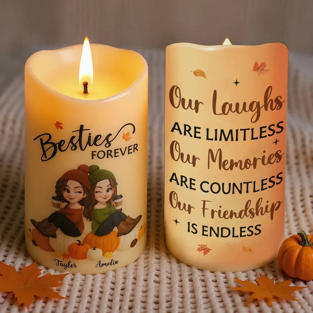 Custom Flameless LED Candle with Personalized Design