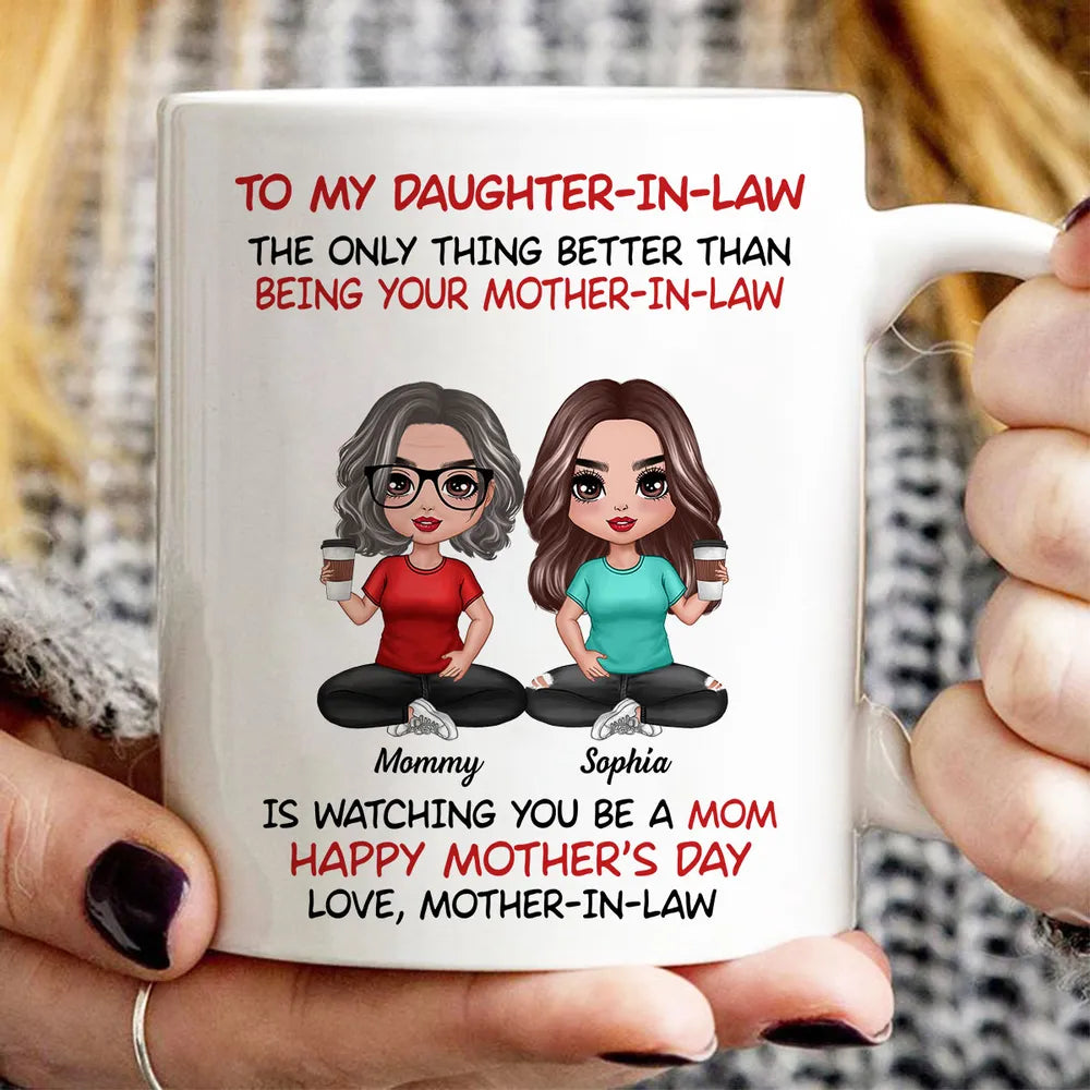 To My Daughter-In-Law Happy Mother’s Day Personalized Mug, Custom Keychain, Plaque & More, Heartfelt Gift from Mother-in-Law