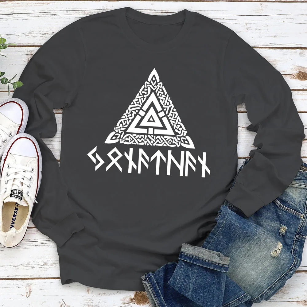 Mystic Rune Triangle Classic Tee, Personalized Custom Graphic for Travel and Gym, Unique Creative Gift for Minimalist Style Fans
