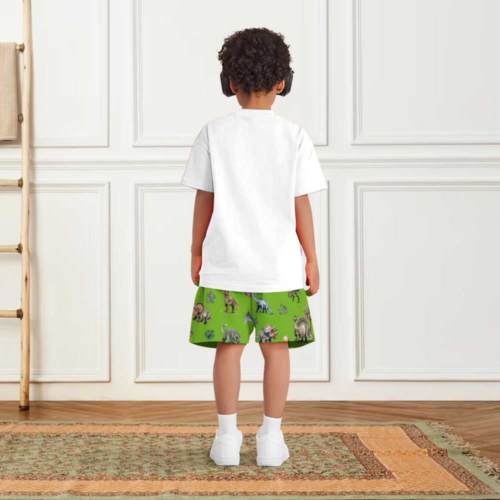Cool Dinosaur Alphabet - Personalized Kid T-shirt & Shorts