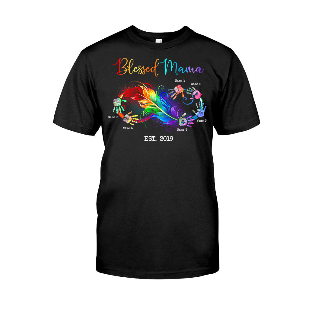 Blessed Mama - Gift for mom, grandma - Personalized T-shirt And Hoodie