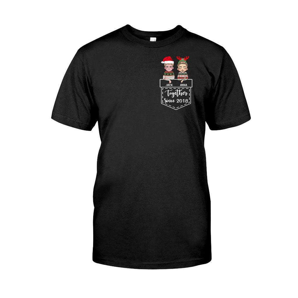 Together - Personalized Christmas Couple T-shirt and Hoodie