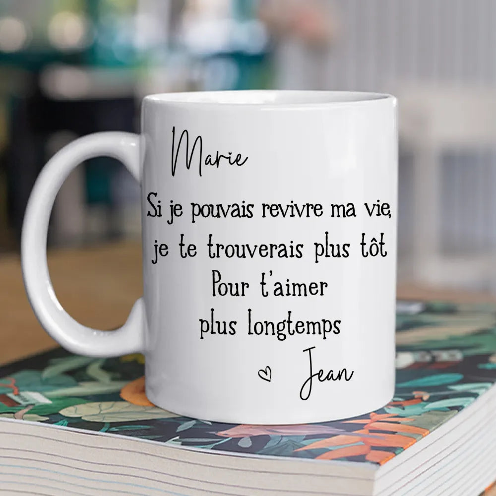 Ceramic Mug With Romantic French Love Message Personalized for Your Partner A Sweet Everyday Coffee Gift