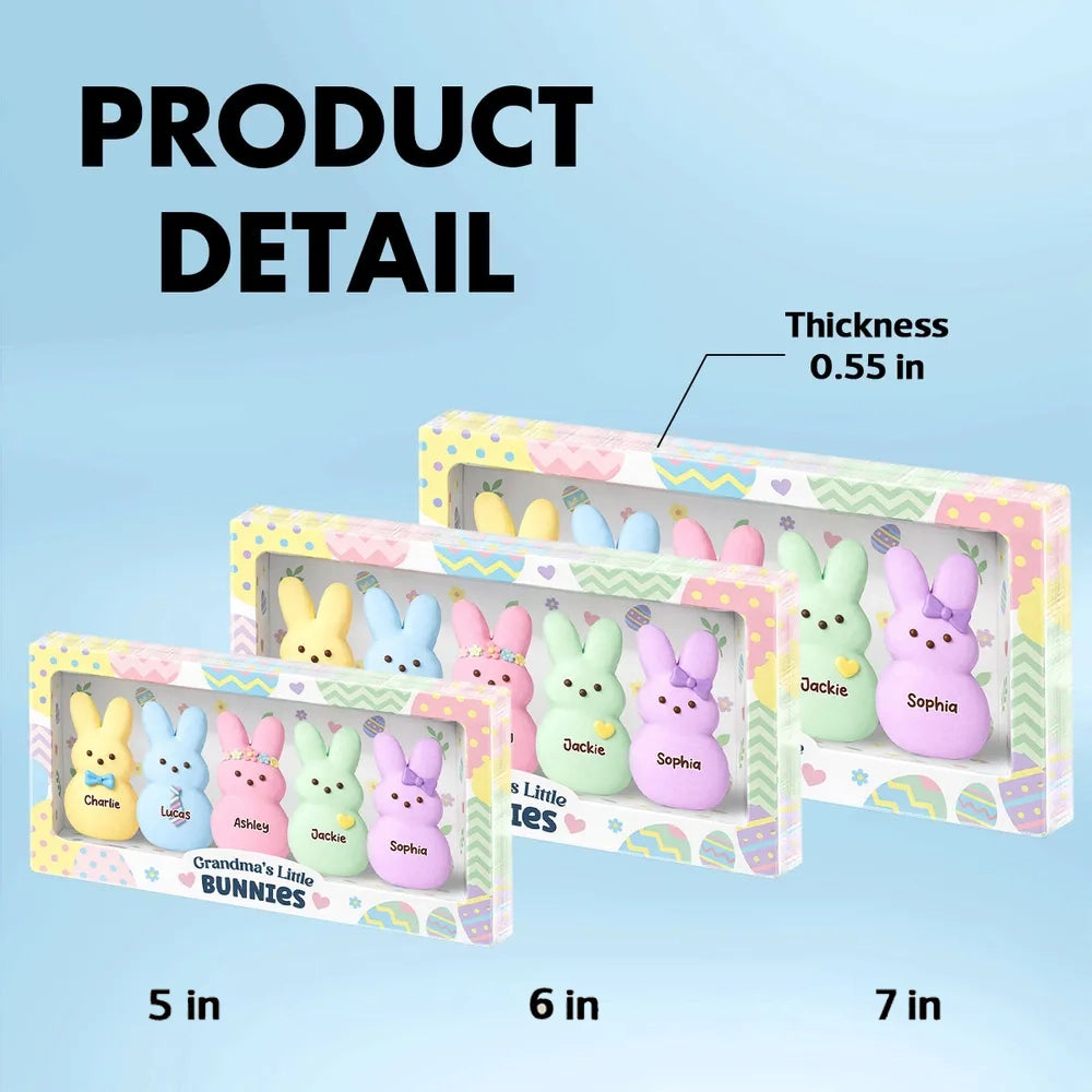 Personalized Shaped Acrylic Block Plaque Grandma's Little Bunnies Easter Shelf Decor, Unique Gift for Grandma