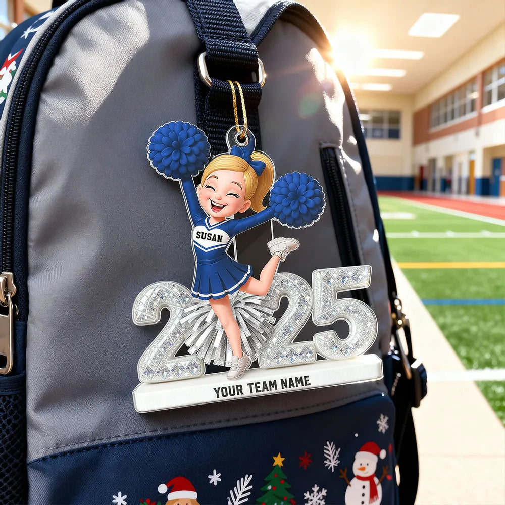 Custom Cheerleader Acrylic Ornament for Christmas Tree