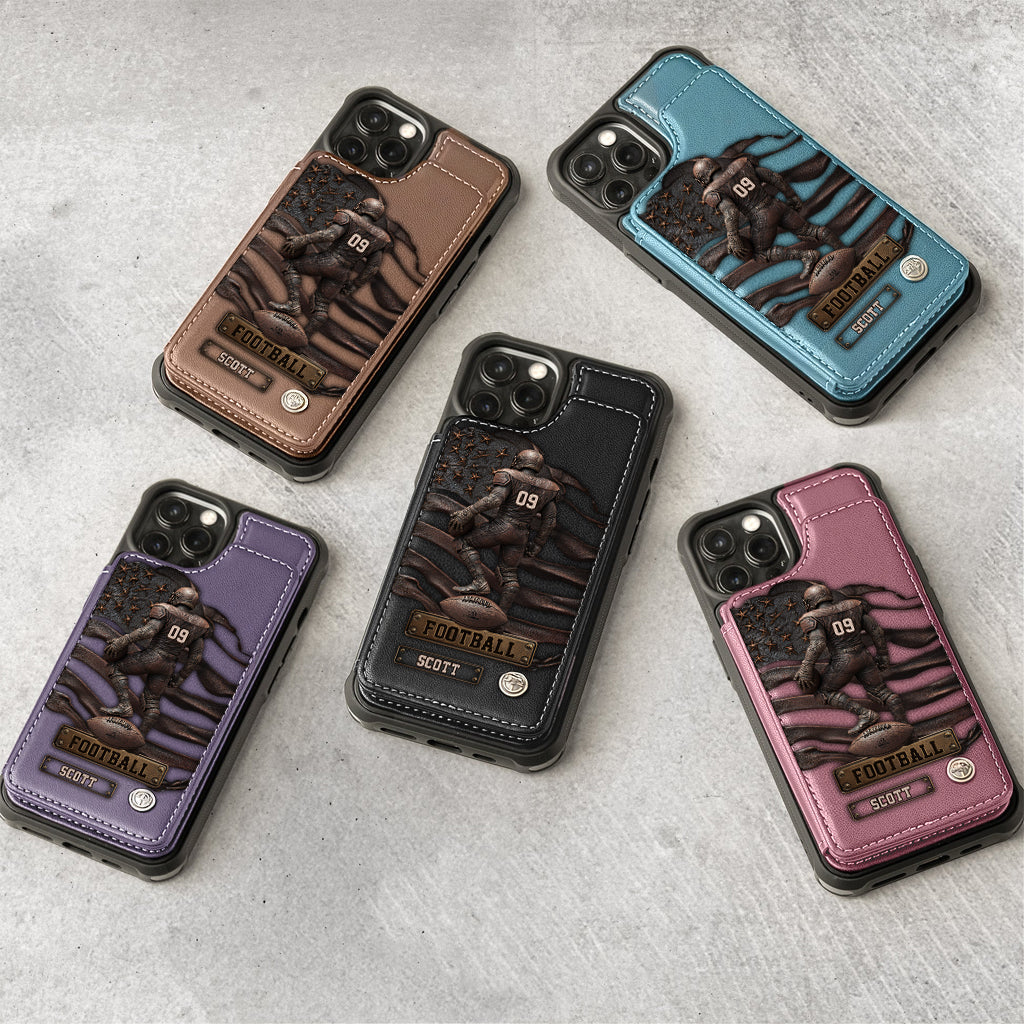 Game Day - Personalized Football Wallet Phone Case
