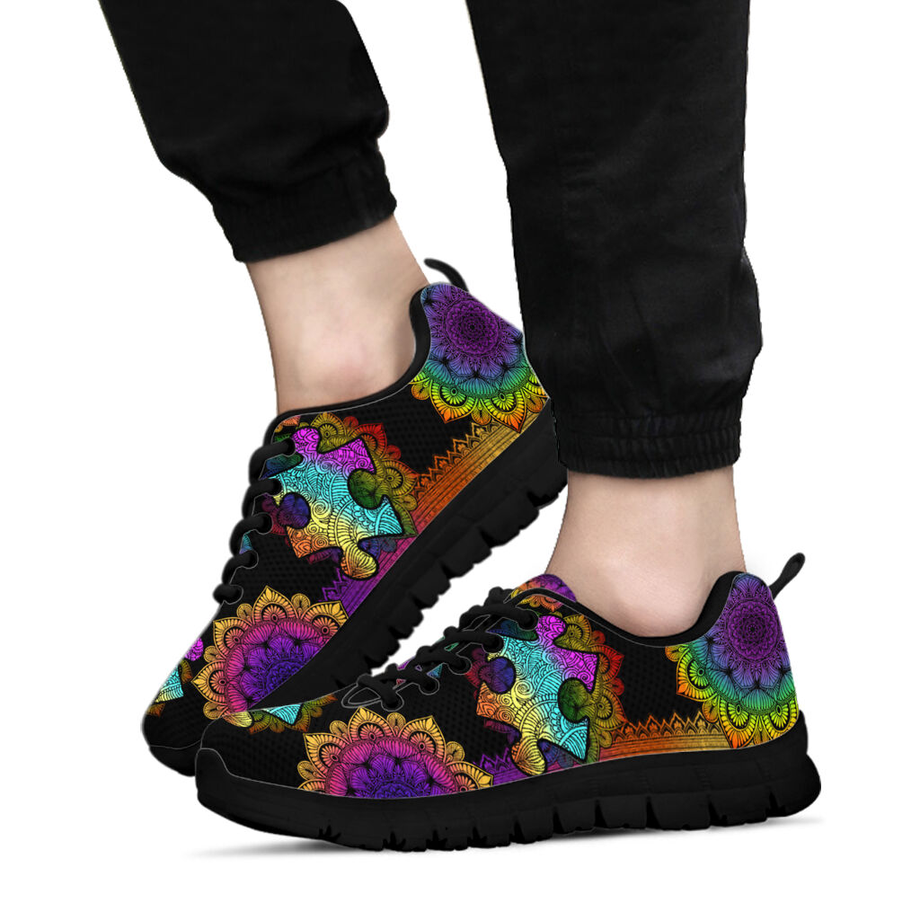 Colorful Mandala Autism Awareness Sneakers 0622